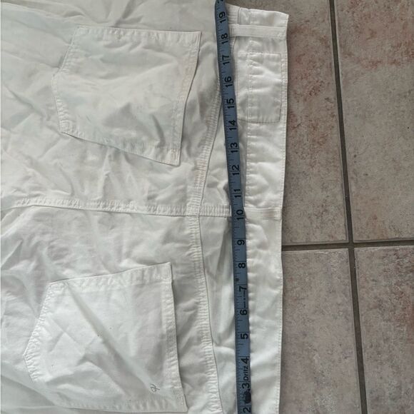 rag & bone tailored workwear bottoms white jean pants - Picture 2 of 7